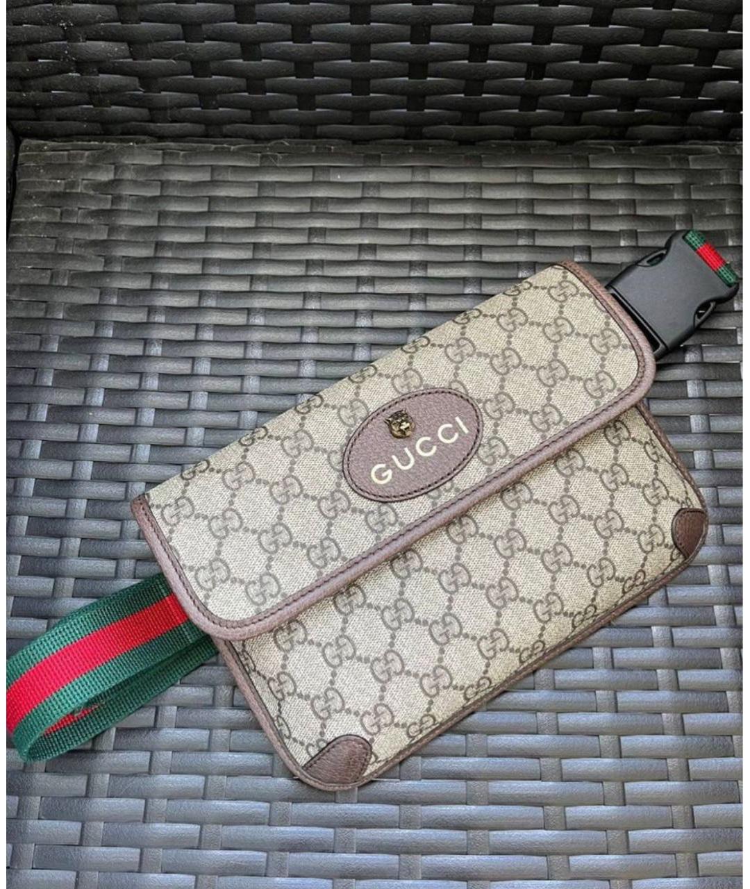GUCCI Бежевая поясная сумка, фото 9
