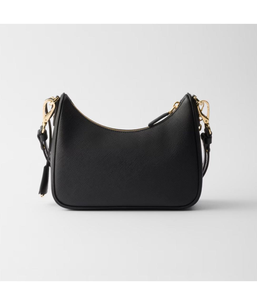 PRADA Черная кожаная сумка через плечо, фото 3