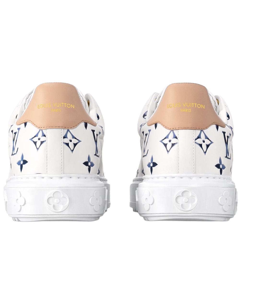 LOUIS VUITTON Белые кожаные кроссовки, фото 5