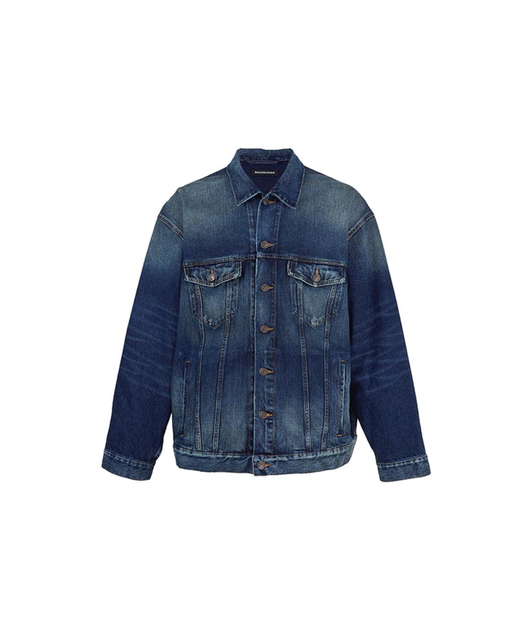 BALENCIAGA Синяя деним куртка, фото 8
