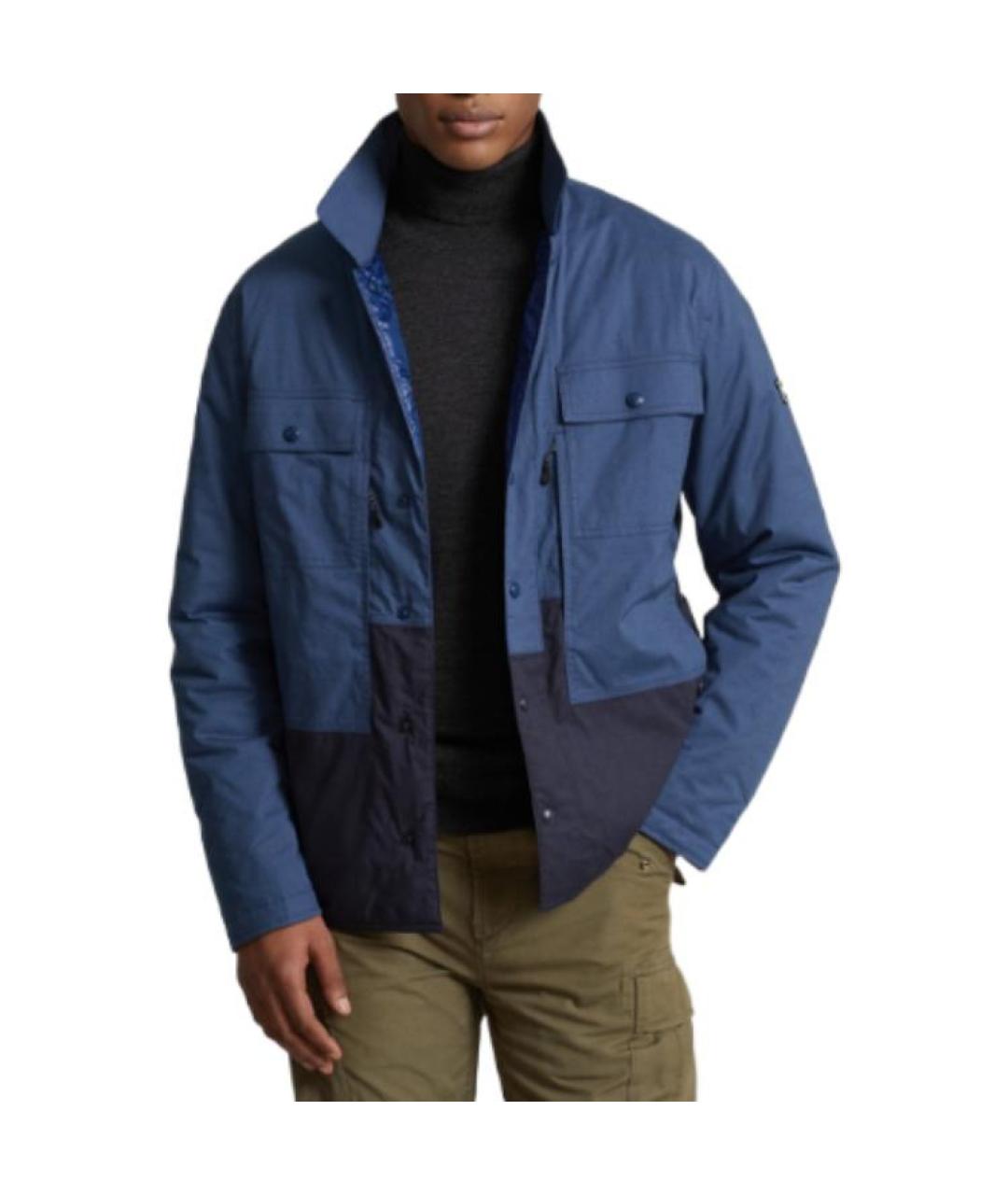 POLO RALPH LAUREN Синяя полиамидовая куртка, фото 5