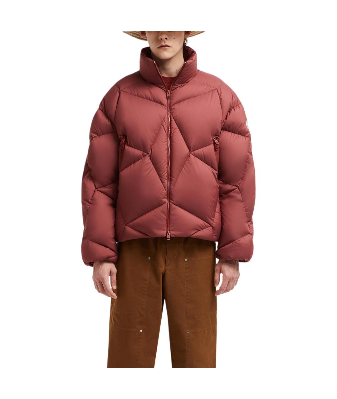 MONCLER Красный пуховик, фото 2