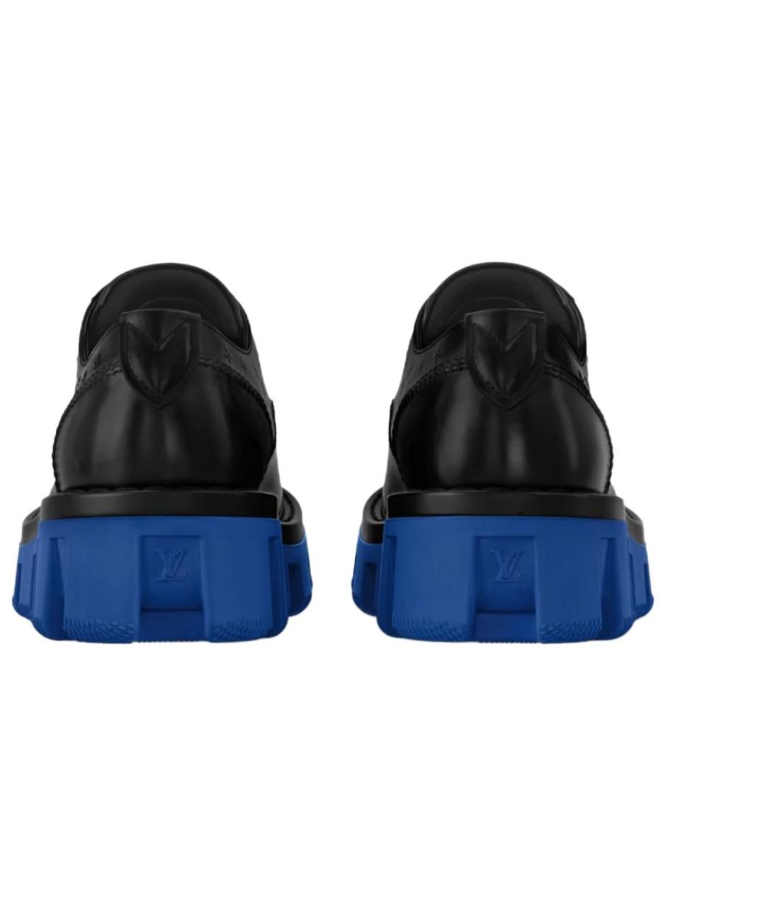 LOUIS VUITTON Черные кожаные лоферы, фото 5