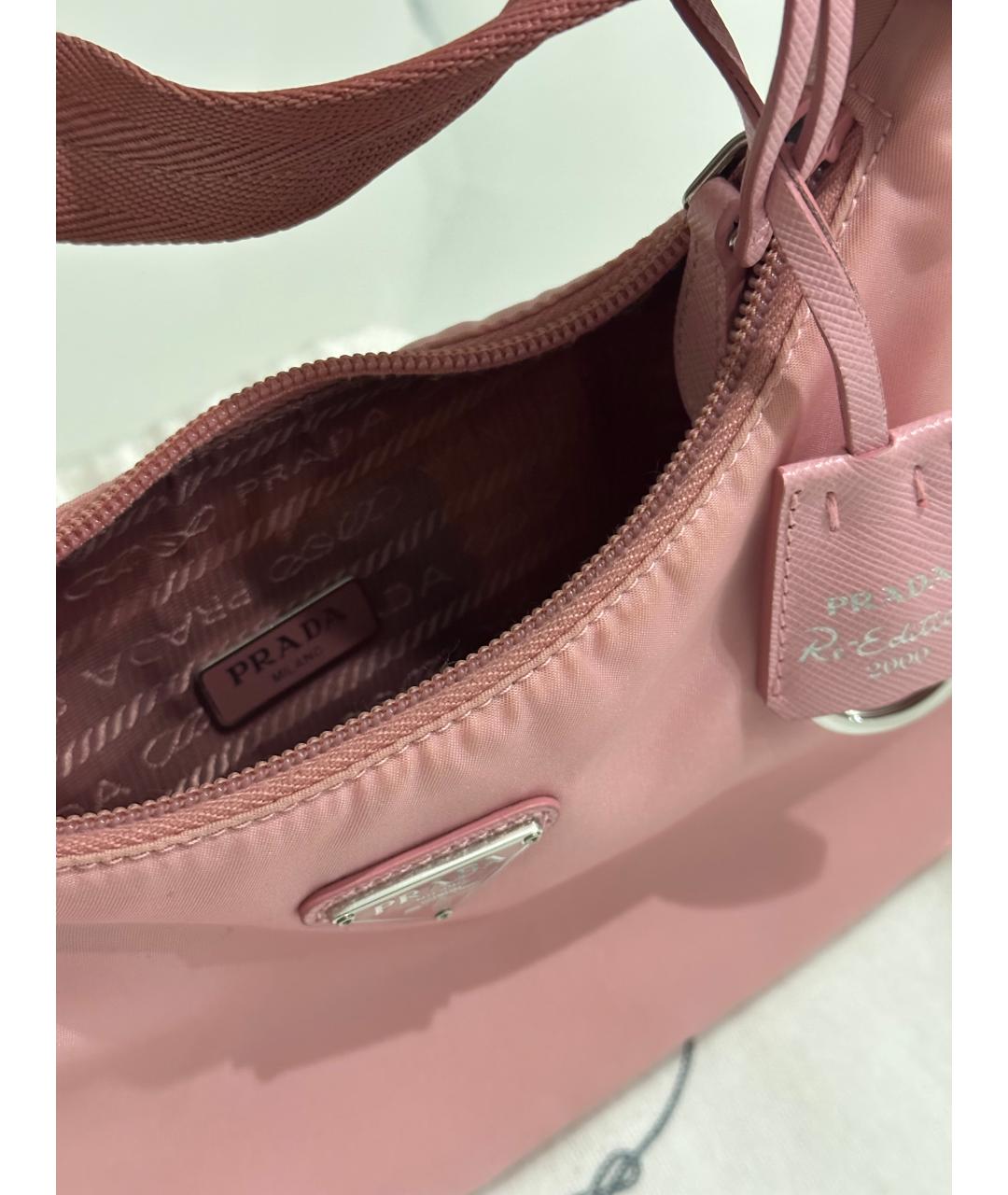 PRADA Розовая сумка с короткими ручками, фото 4