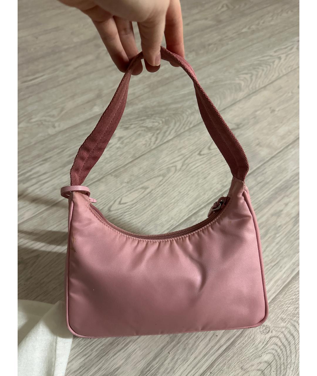 PRADA Розовая сумка с короткими ручками, фото 3