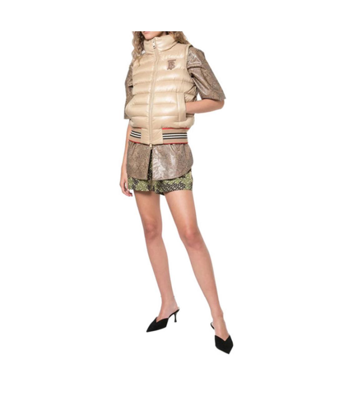 BURBERRY Бежевый пуховик, фото 4
