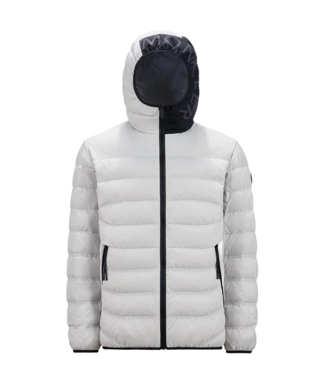 MONCLER Серый пуховик, фото 1