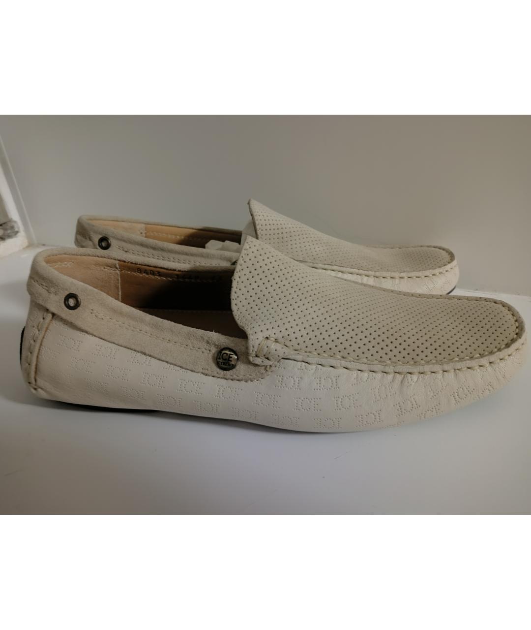 ICEBERG Бежевые кожаные мокасины, фото 6