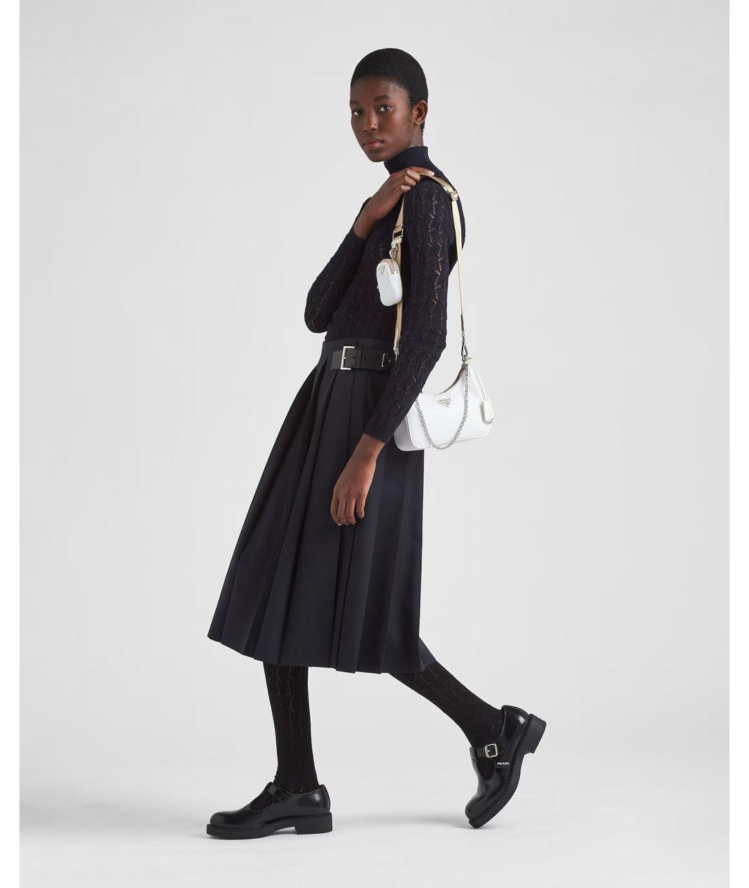 PRADA Белая тканевая сумка через плечо, фото 5