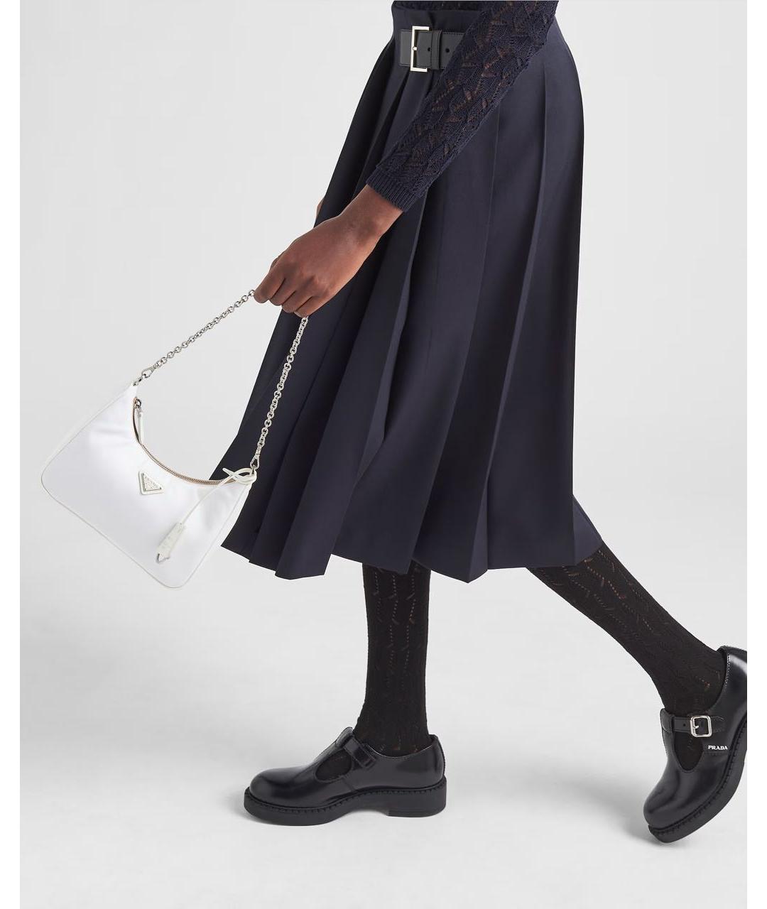 PRADA Белая тканевая сумка через плечо, фото 2