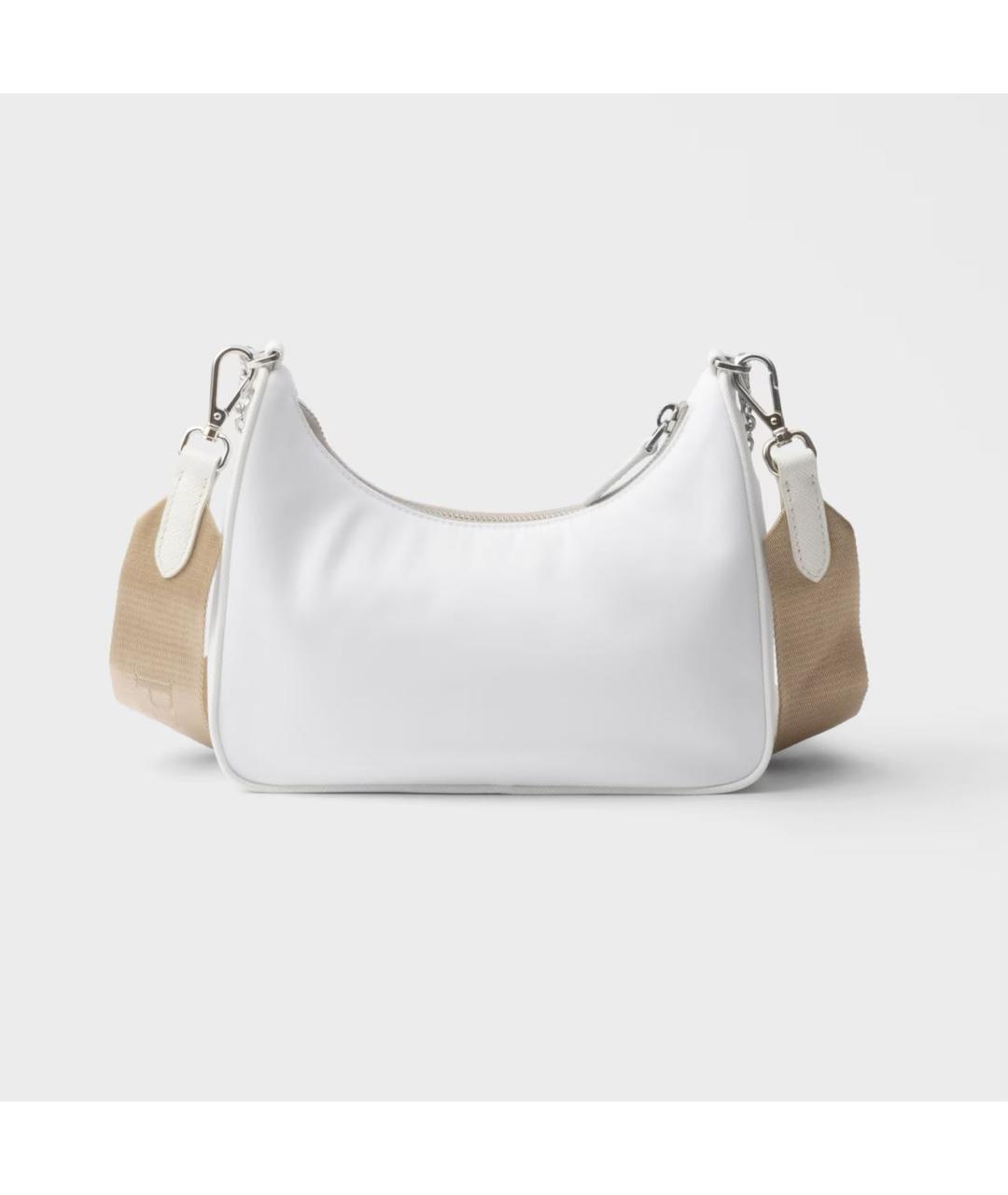 PRADA Белая тканевая сумка через плечо, фото 4