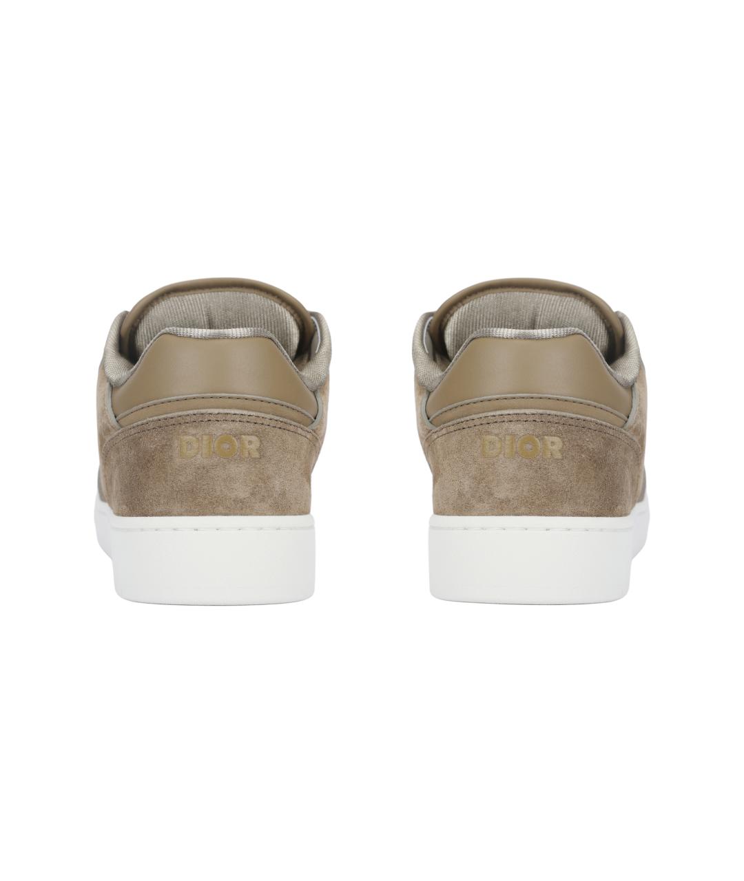 CHRISTIAN DIOR Бежевые кожаные кеды, фото 4