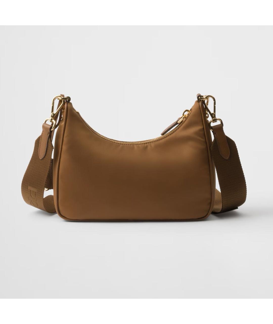 PRADA Коричневая тканевая сумка через плечо, фото 3