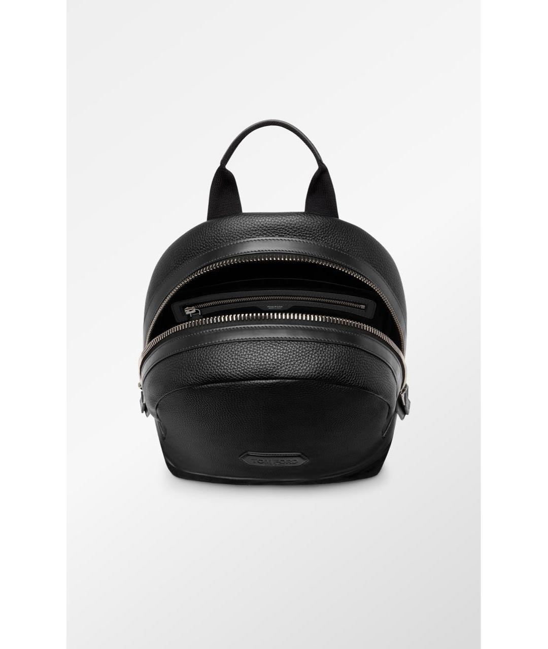 TOM FORD Черный кожаный рюкзак, фото 4
