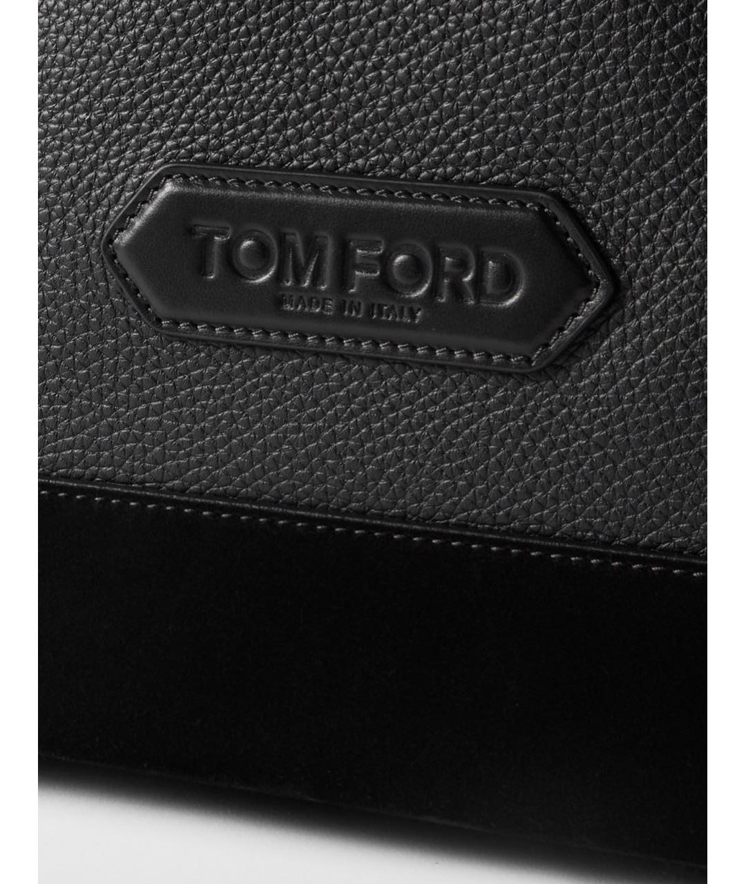 TOM FORD Черный кожаный рюкзак, фото 8