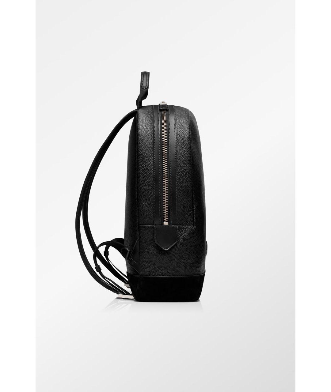 TOM FORD Черный кожаный рюкзак, фото 2