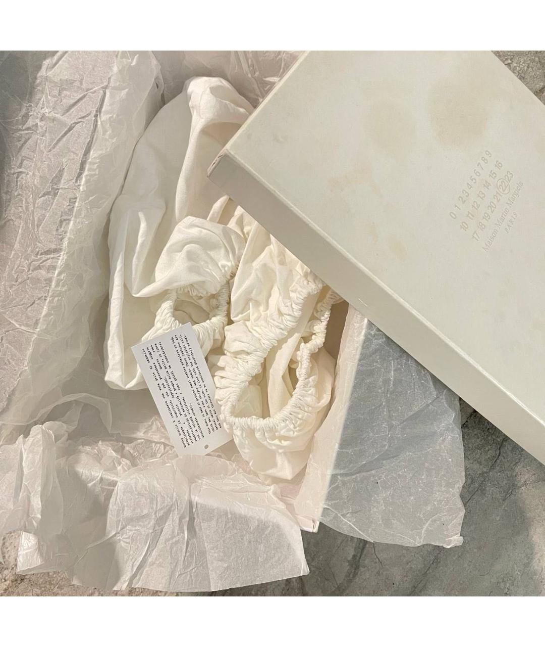 MAISON MARGIELA Золотые высокие кроссовки / кеды, фото 7