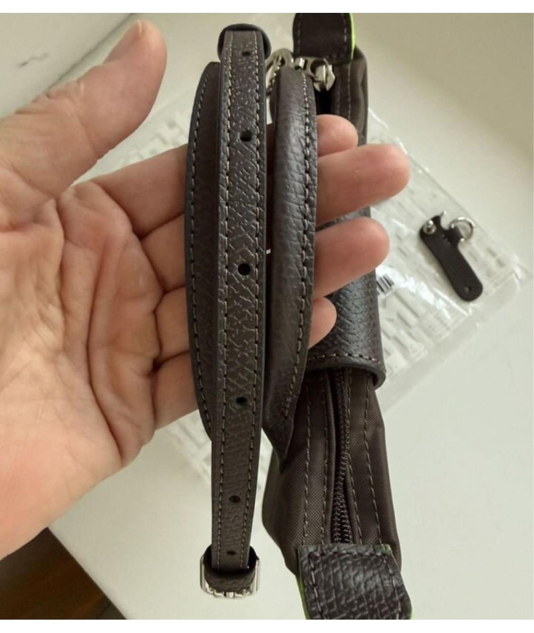 LONGCHAMP Коричневая сумка с короткими ручками, фото 4