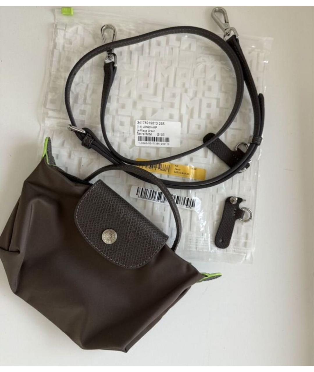 LONGCHAMP Коричневая сумка с короткими ручками, фото 3