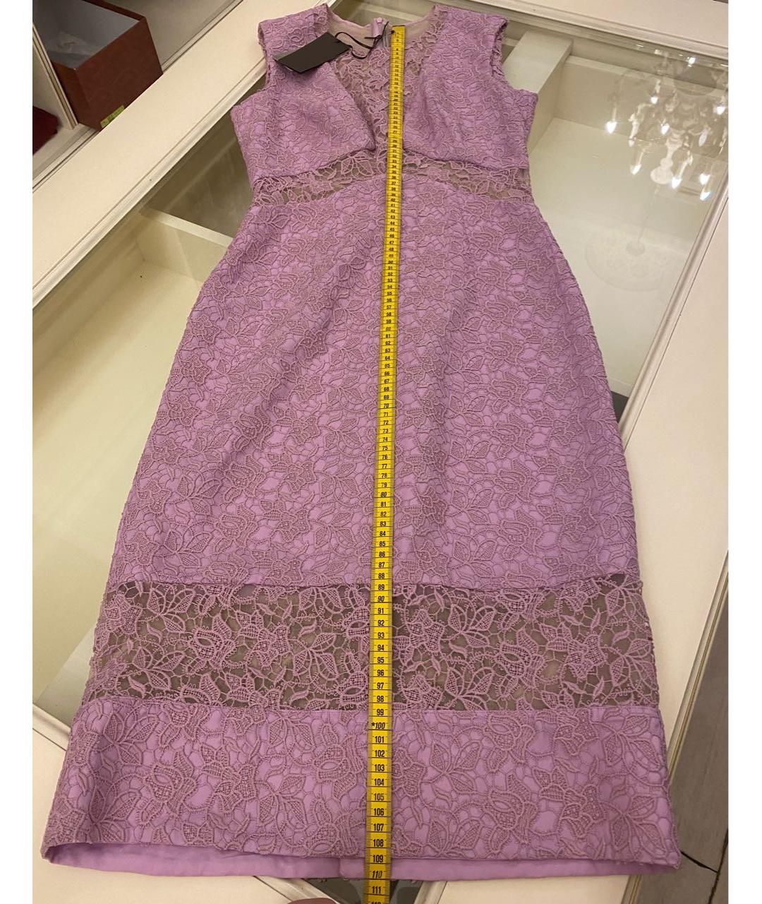 ERMANNO SCERVINO Розовое полиэстеровое коктейльное платье, фото 8