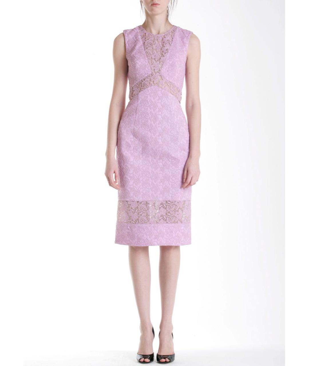 ERMANNO SCERVINO Розовое полиэстеровое коктейльное платье, фото 2