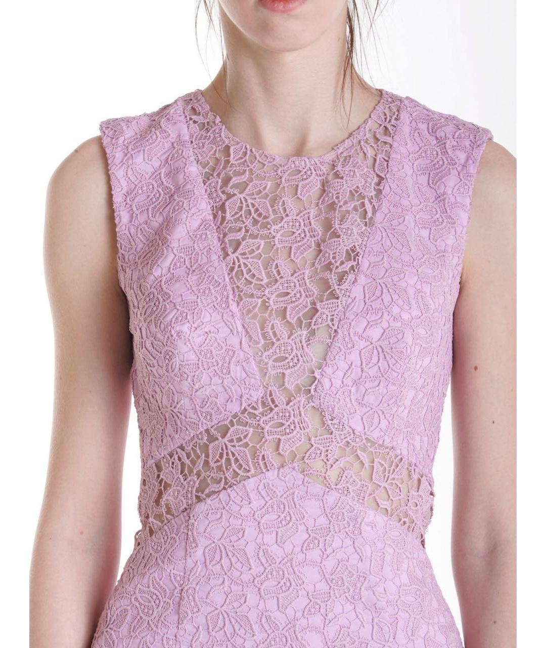 ERMANNO SCERVINO Розовое полиэстеровое коктейльное платье, фото 4