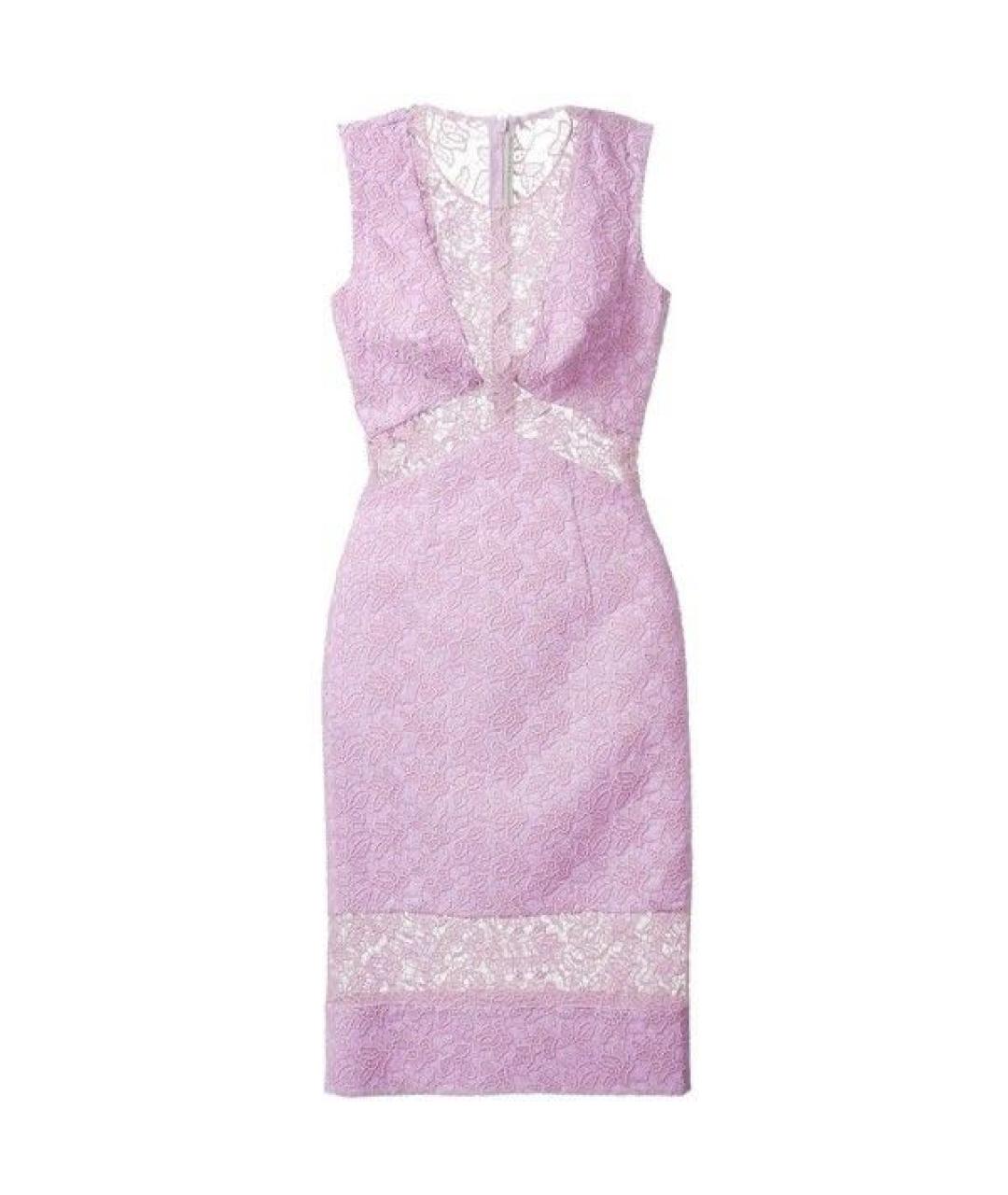 ERMANNO SCERVINO Розовое полиэстеровое коктейльное платье, фото 1