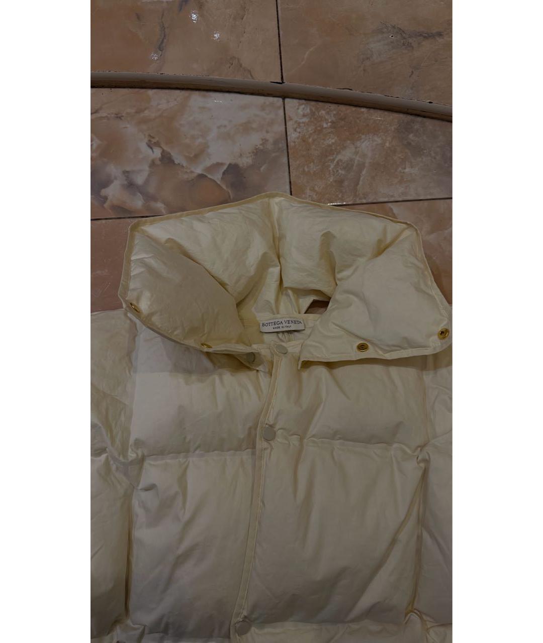 BOTTEGA VENETA Бежевый хлопковый пуховик, фото 3