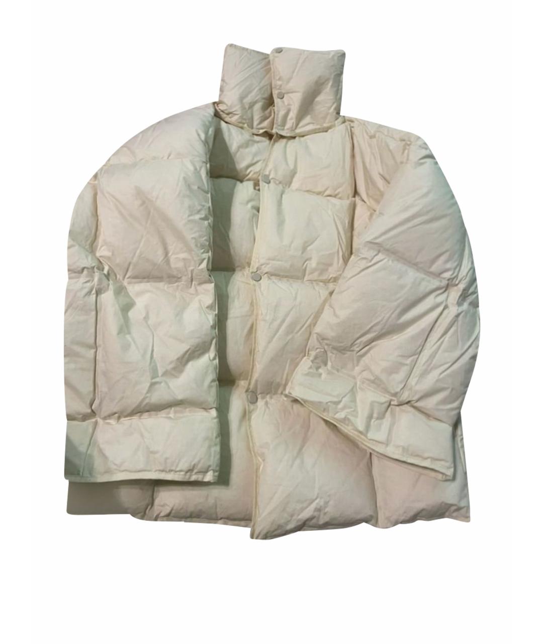 BOTTEGA VENETA Бежевый хлопковый пуховик, фото 1