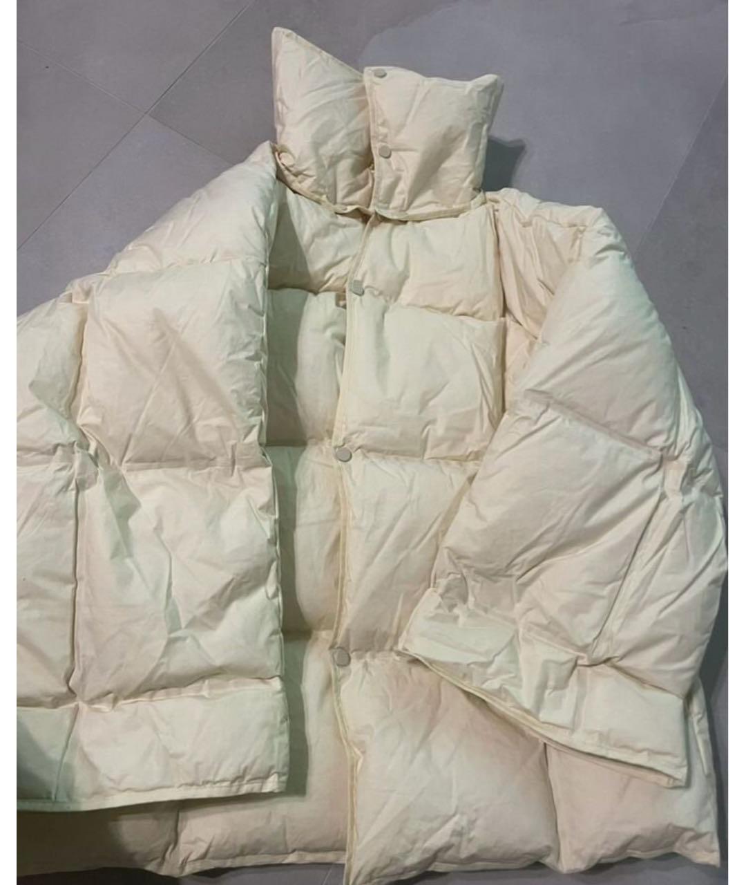 BOTTEGA VENETA Бежевый хлопковый пуховик, фото 5