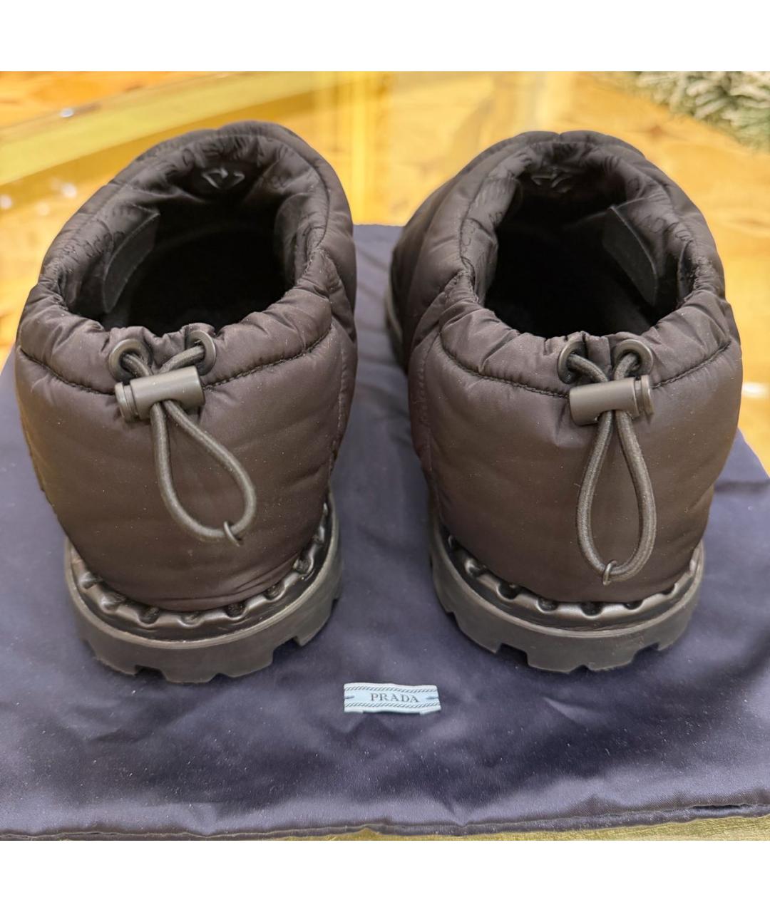 PRADA Черные неопреновые полусапоги, фото 4