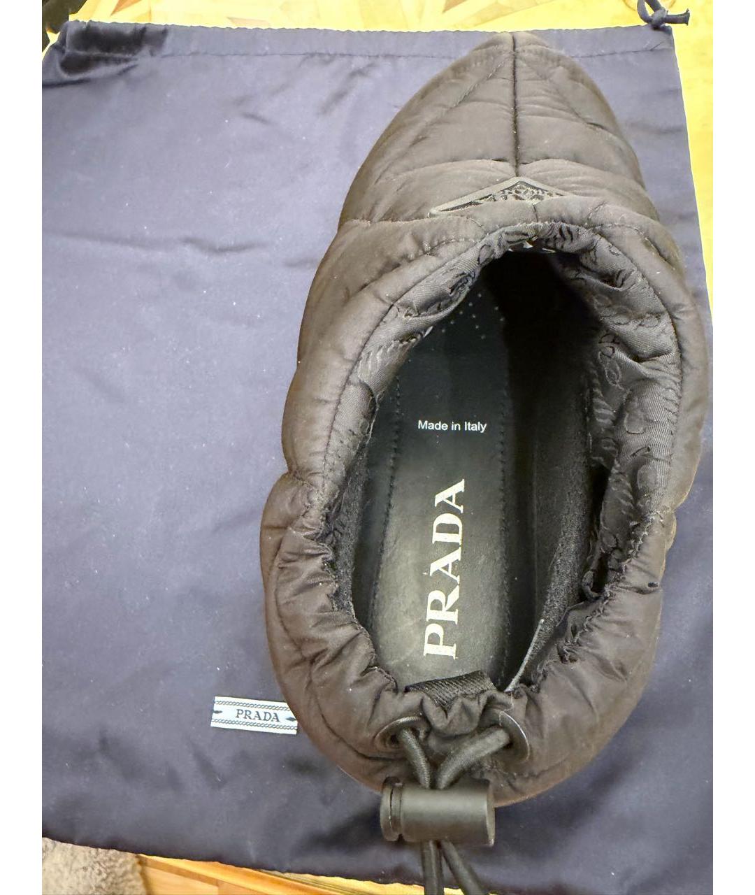 PRADA Черные неопреновые полусапоги, фото 6