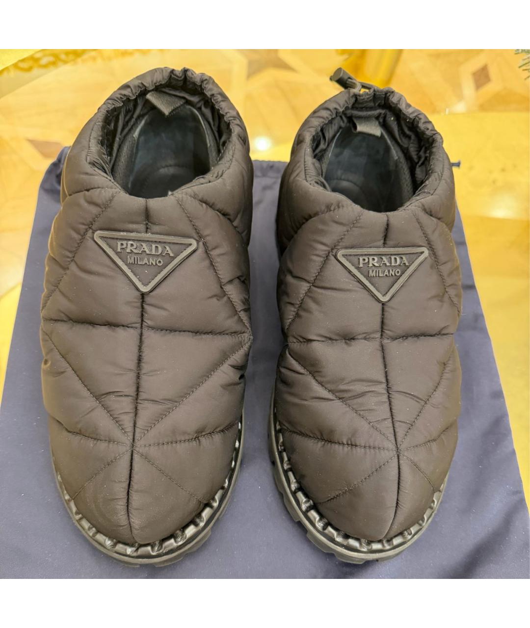 PRADA Черные неопреновые полусапоги, фото 2