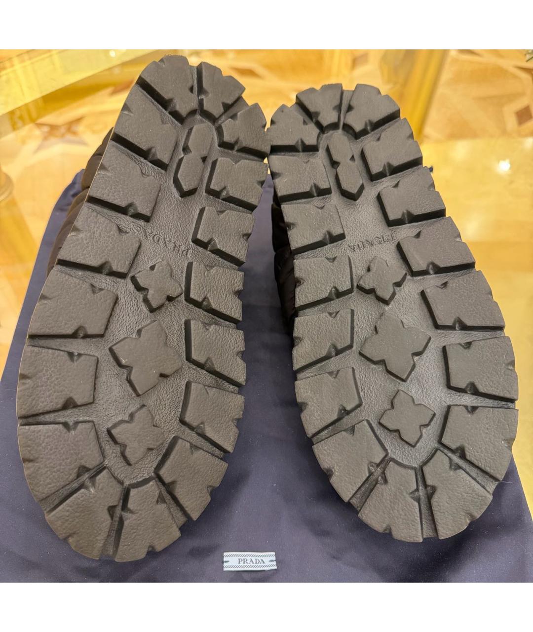 PRADA Черные неопреновые полусапоги, фото 7