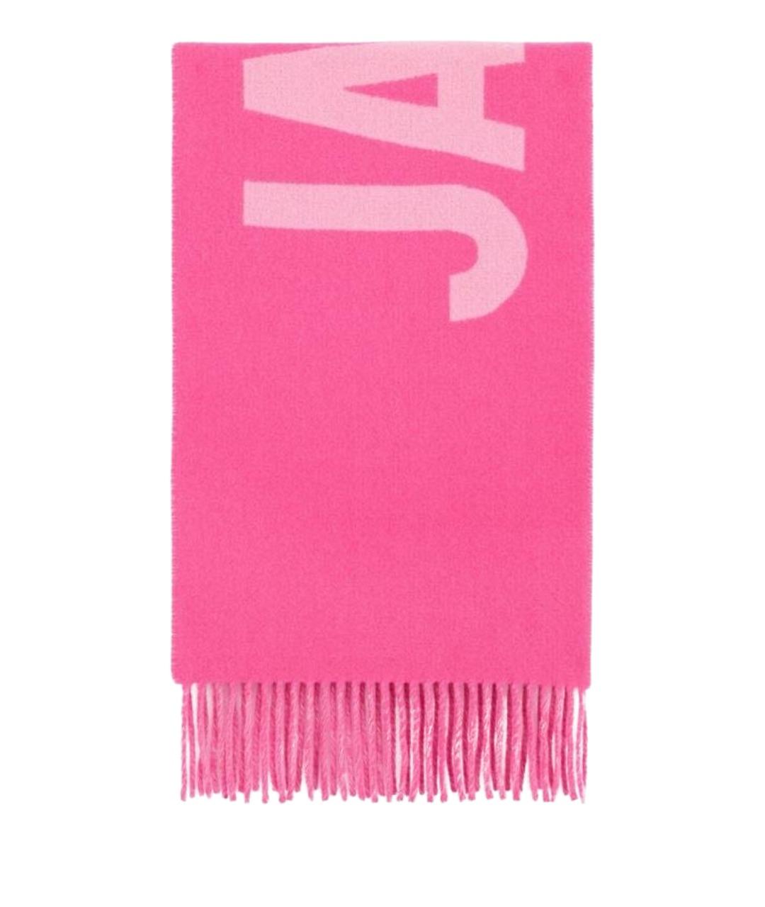 JACQUEMUS Розовый шерстяной шарф, фото 1