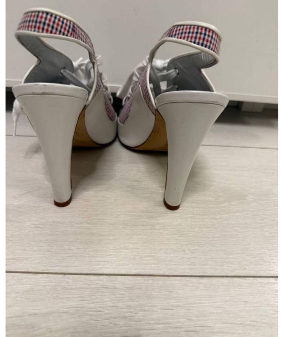 MANOLO BLAHNIK Мульти текстильные босоножки, фото 3