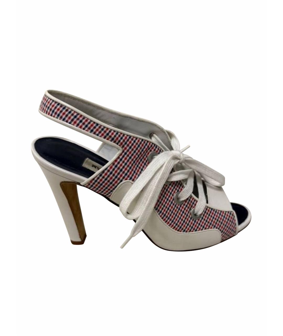 MANOLO BLAHNIK Мульти текстильные босоножки, фото 1