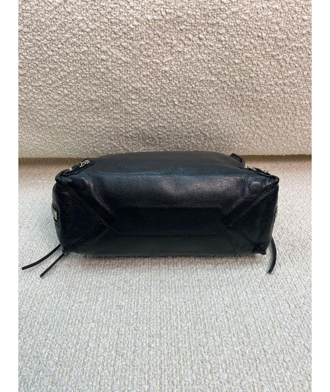 BALENCIAGA Черная кожаная сумка с короткими ручками, фото 6