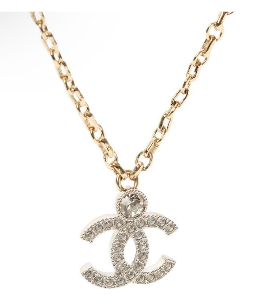CHANEL Золотое металлическое колье, фото 5