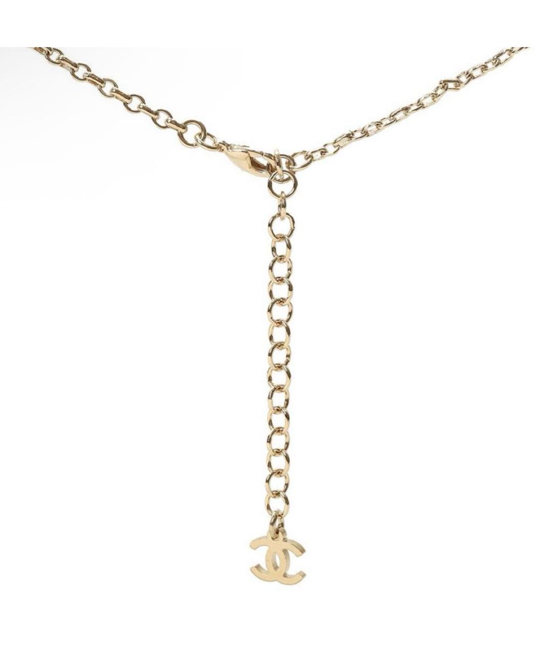 CHANEL Золотое металлическое колье, фото 3