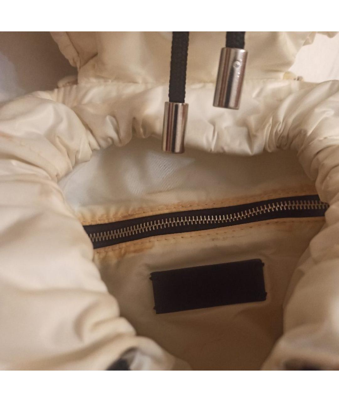 MONCLER Белый тканевый рюкзак, фото 6