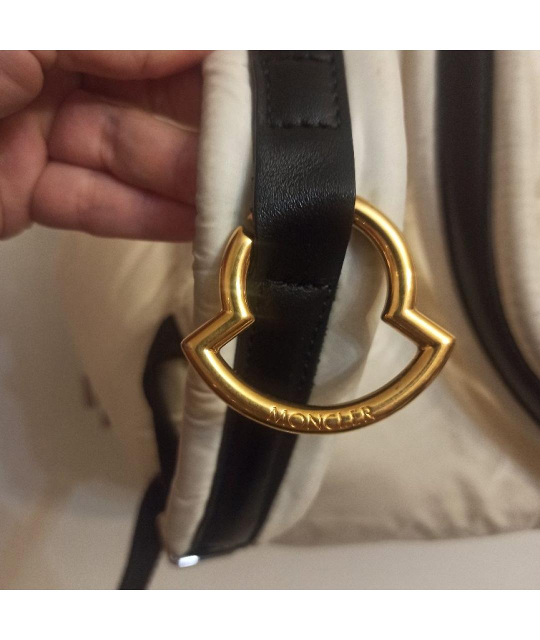 MONCLER Белый тканевый рюкзак, фото 3