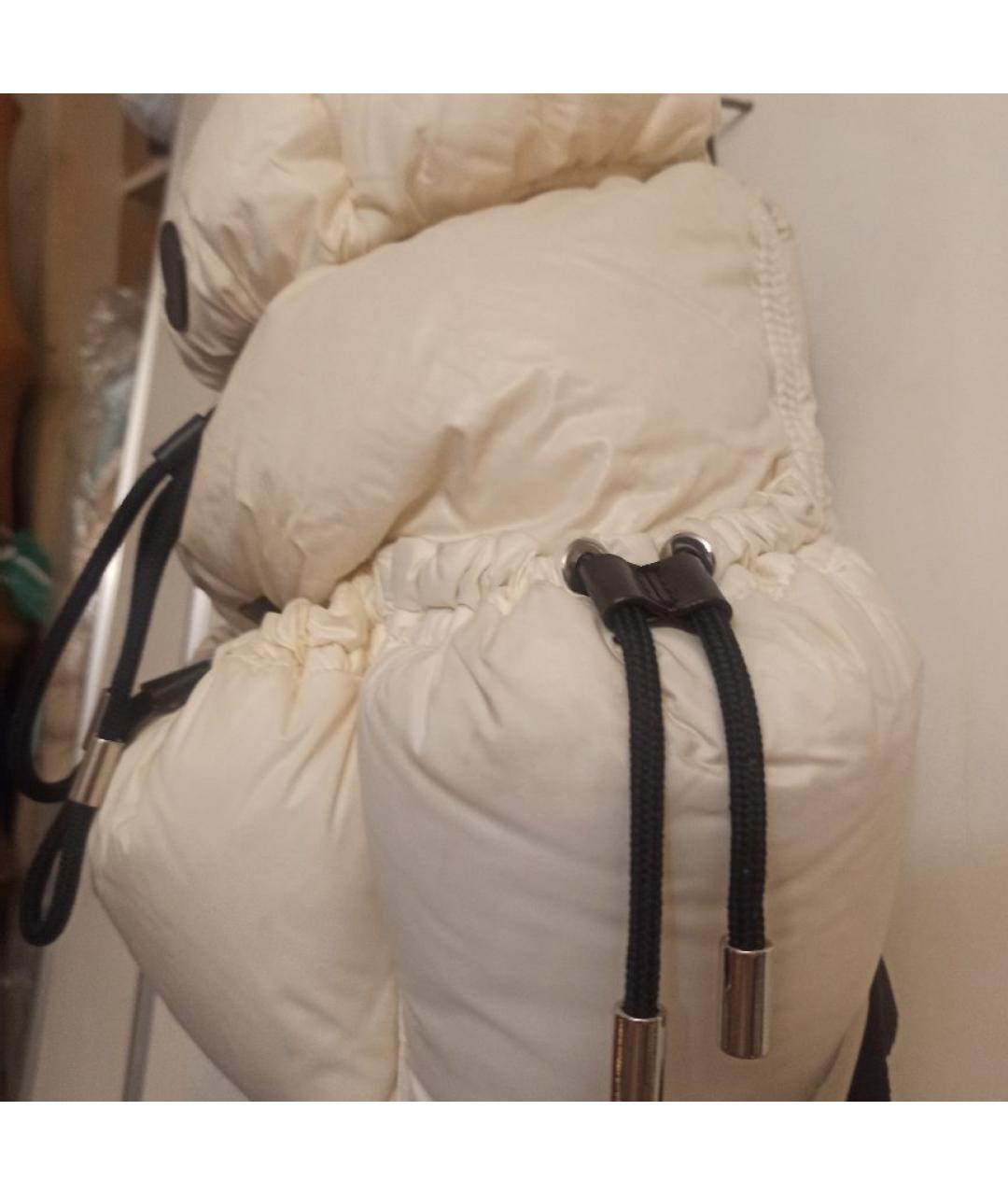 MONCLER Белый тканевый рюкзак, фото 5