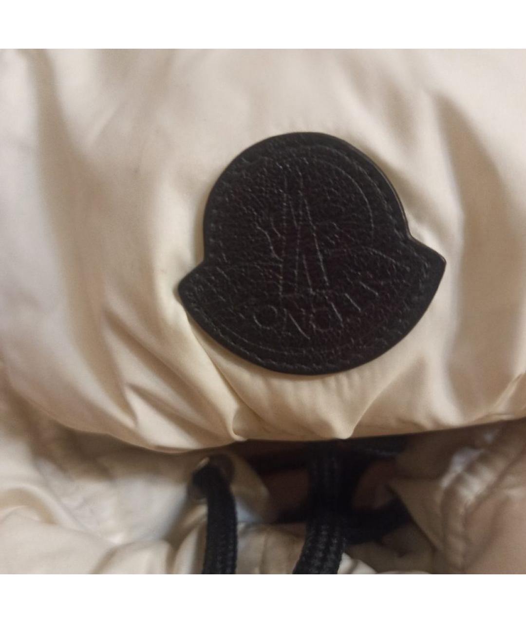 MONCLER Белый тканевый рюкзак, фото 4