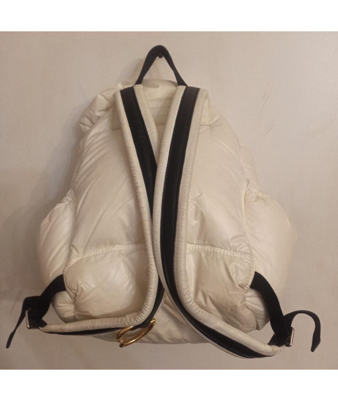MONCLER Белый тканевый рюкзак, фото 2