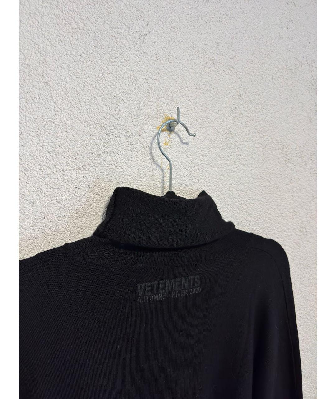 VETEMENTS Черный шерстяной джемпер / свитер, фото 3