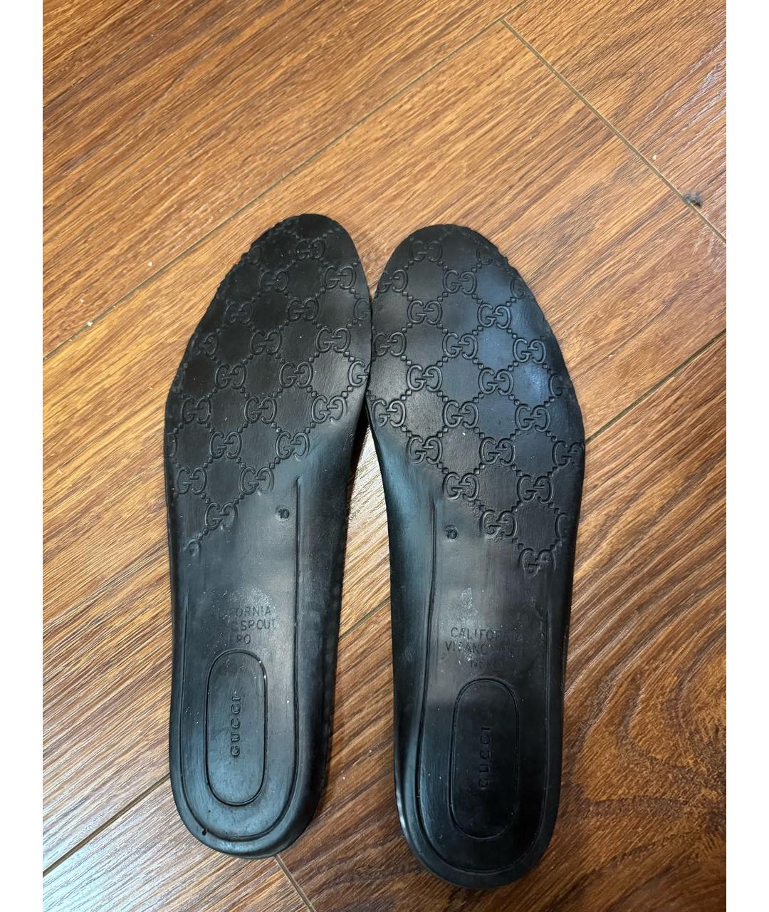 GUCCI Черные текстильные низкие кроссовки / кеды, фото 5