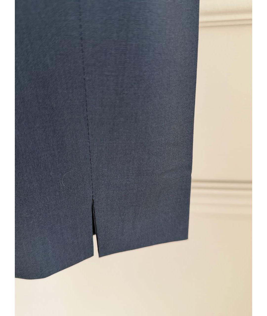 FABIANA FILIPPI Антрацитовые шерстяные брюки узкие, фото 5