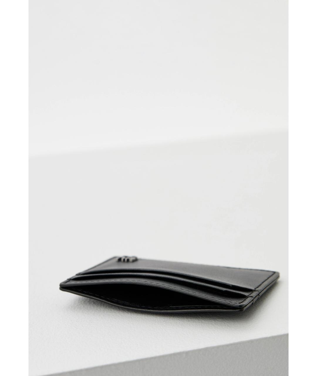 HUGO Черный кожаный кардхолдер, фото 4