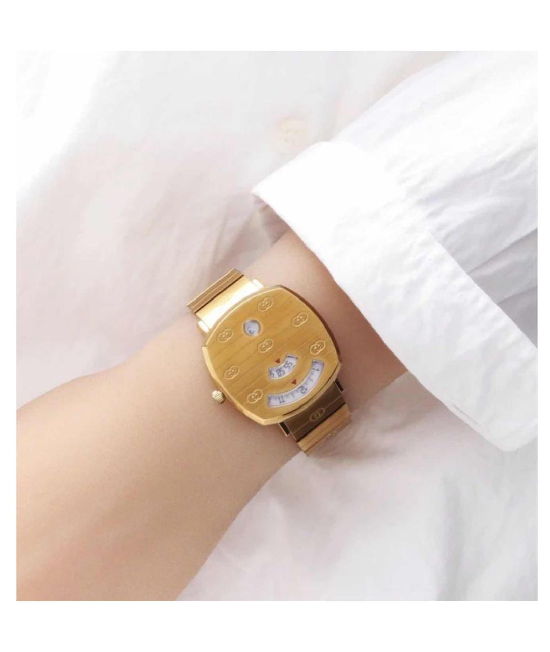 GUCCI Золотые часы, фото 3